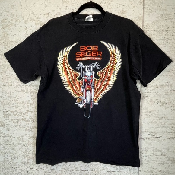 Rare Vintage Bob Seger Single Stitch 1996 Tour Tee Large - Picture 1 of 10